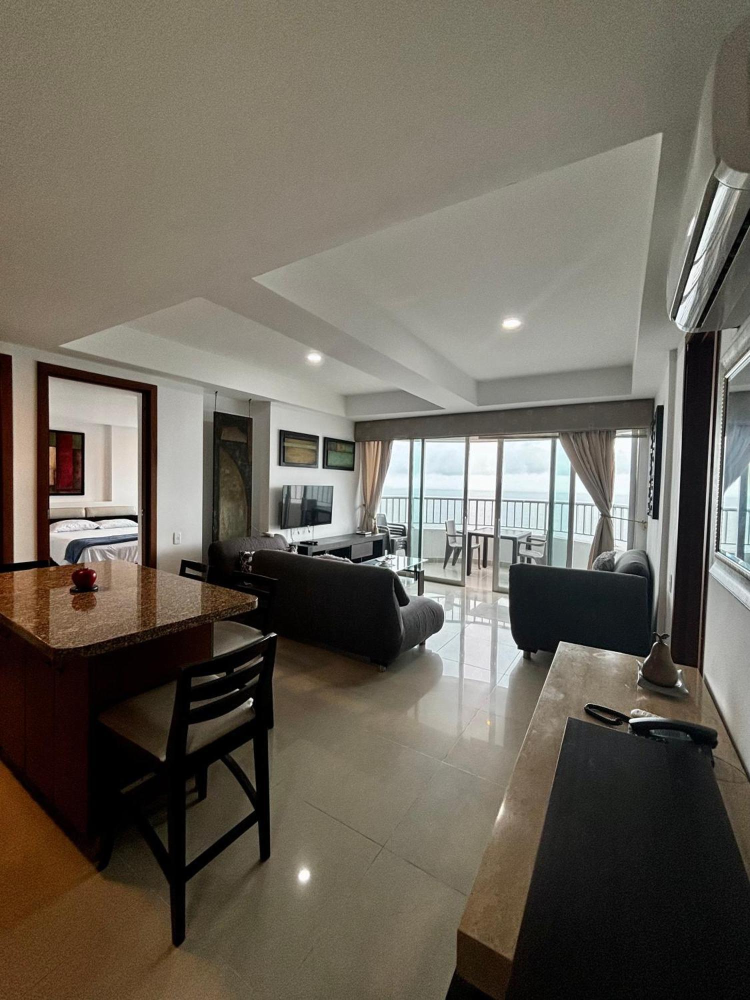 Paraiso En Bocagrande Con Vista Al Mar Cartagena Eksteriør bilde